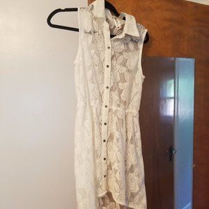 White lace dress
